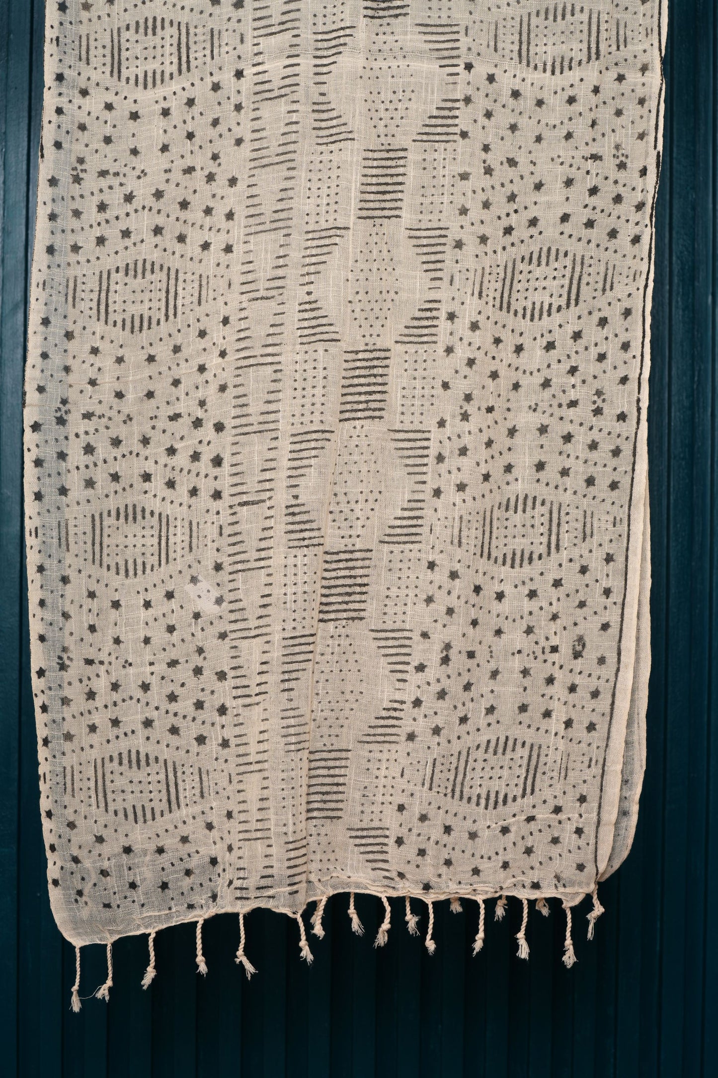 Cotton Printed Scarf Indian Boho Hand-Block Mud Cloth Printed Scarves