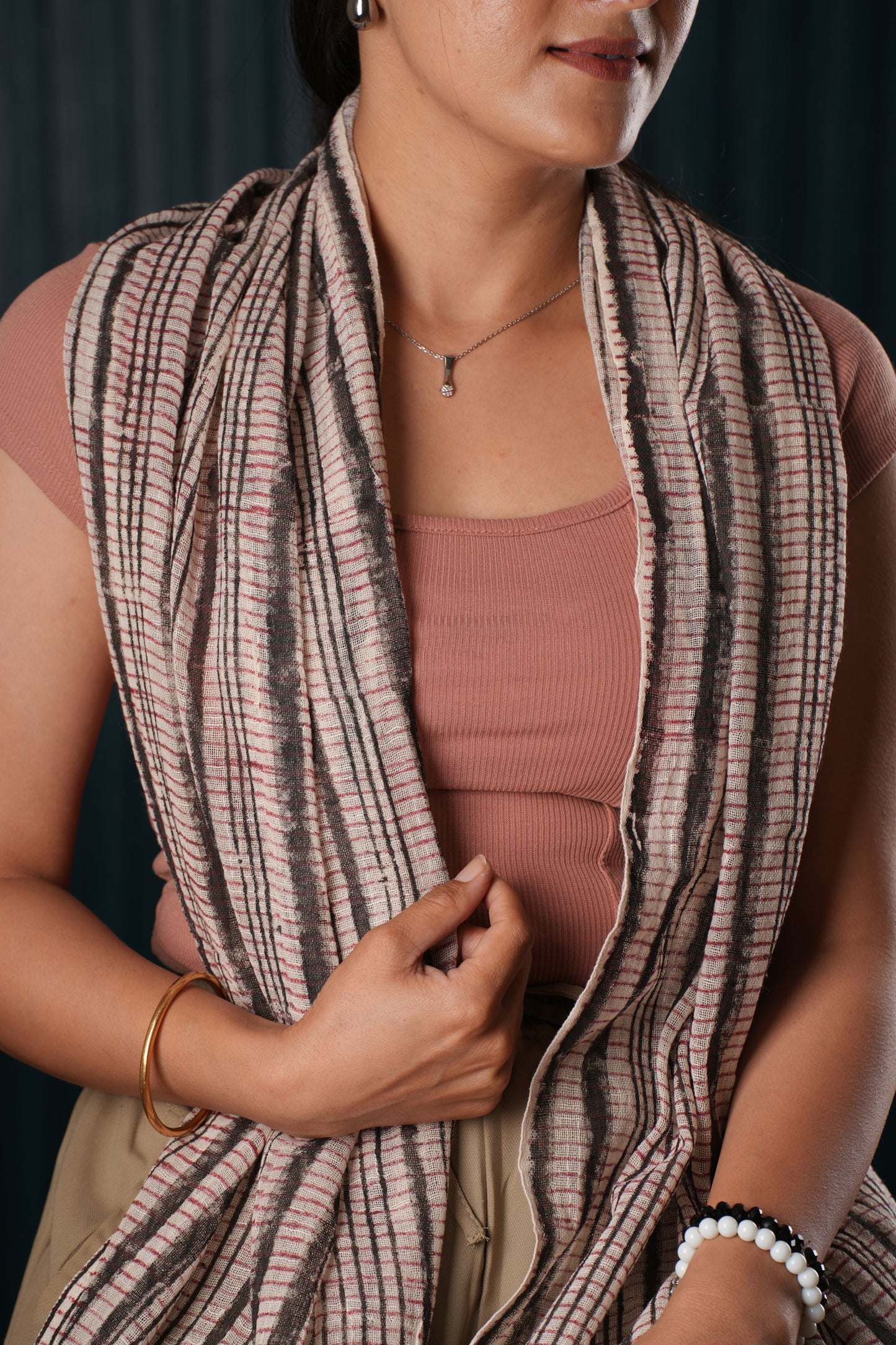 Cotton Hand-Block Printed Scarf