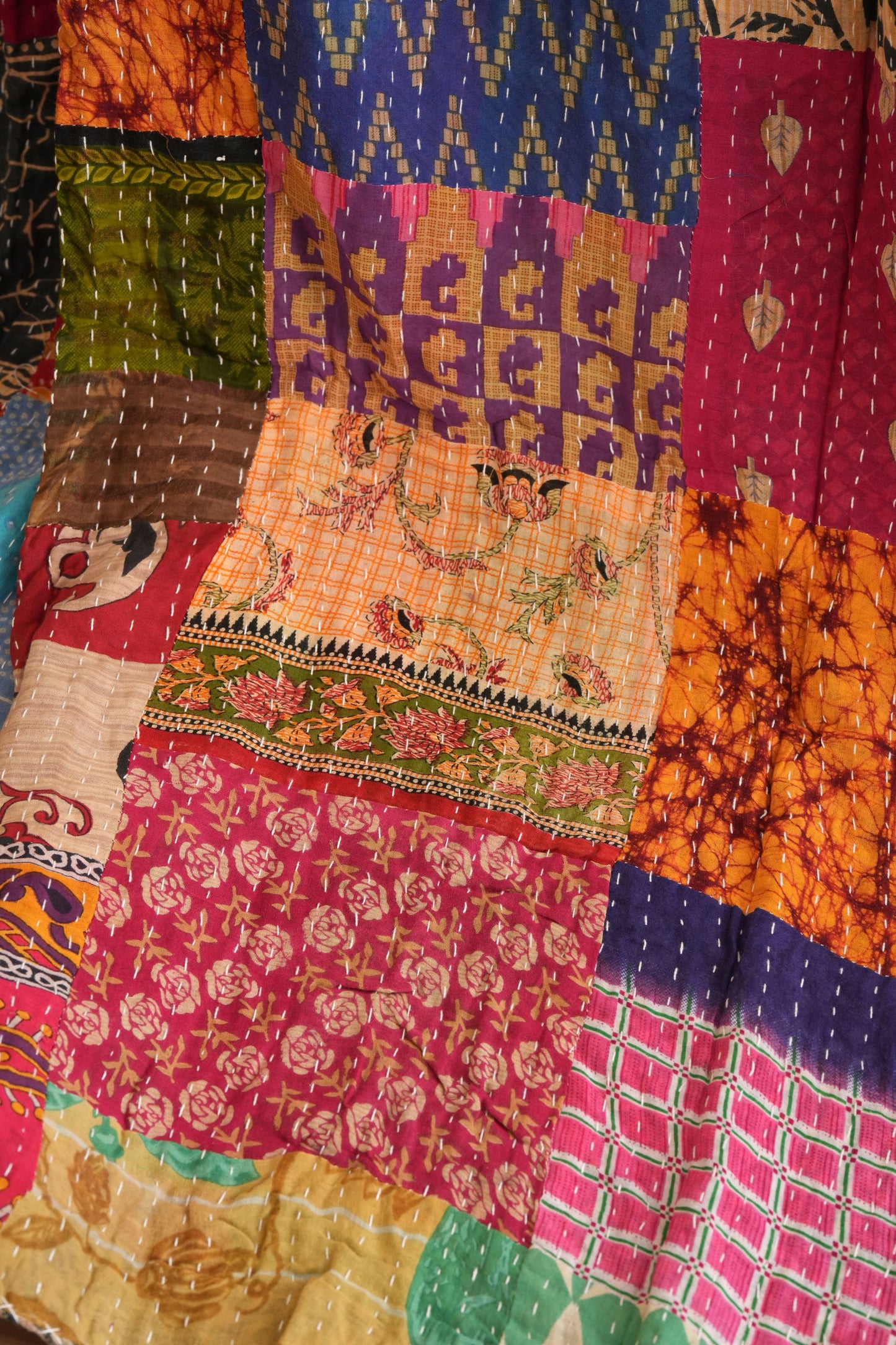 KANTHA THROW - PATCHWORK