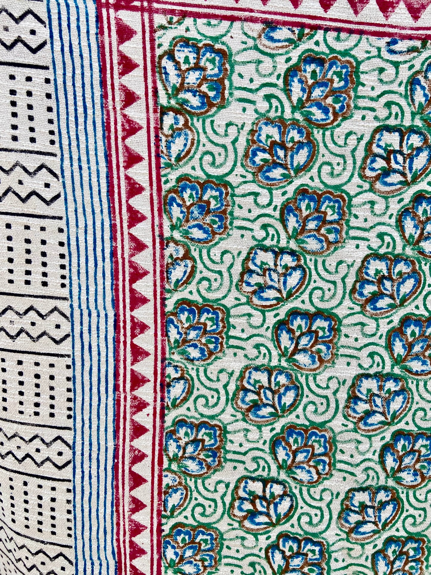 Indian Handmade Soft Cotton Throws Blankets, Hand Loom Hand Block Printed Bed Boho Cotton Fringed Blanket Beach Throw