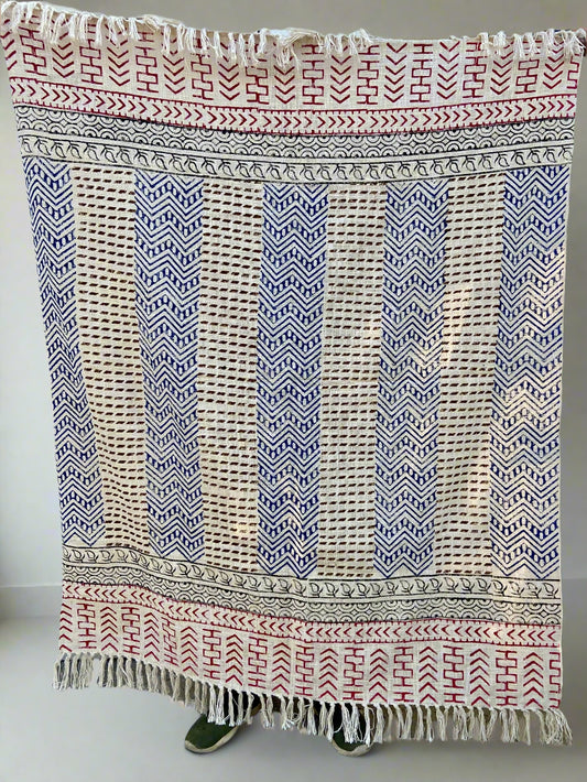 Boho Cotton Throw Blanket