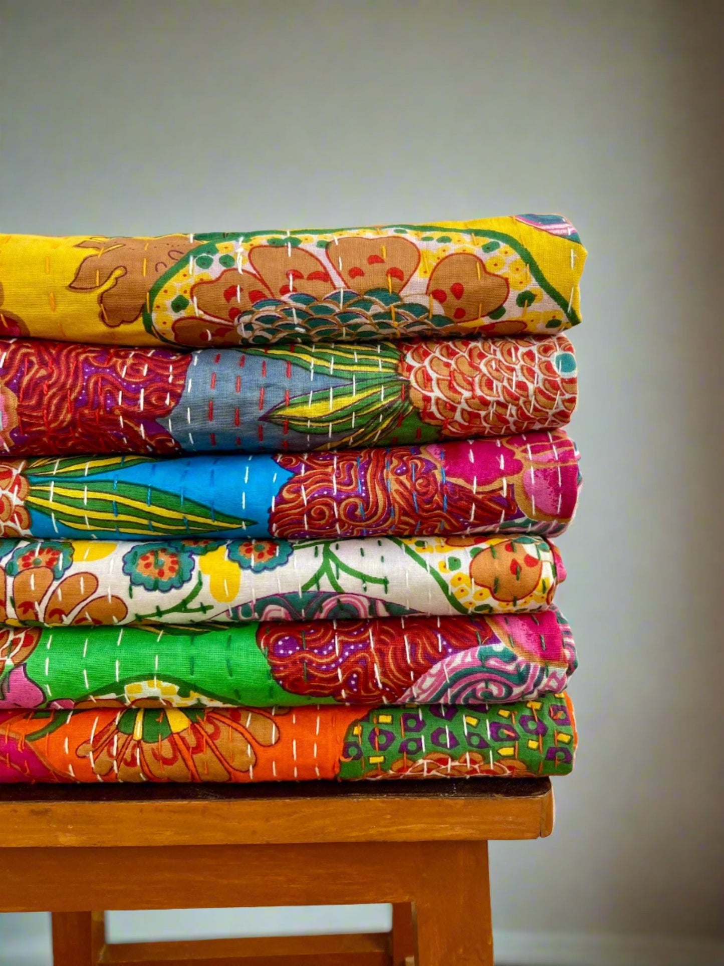 Cotton Kantha Quilts