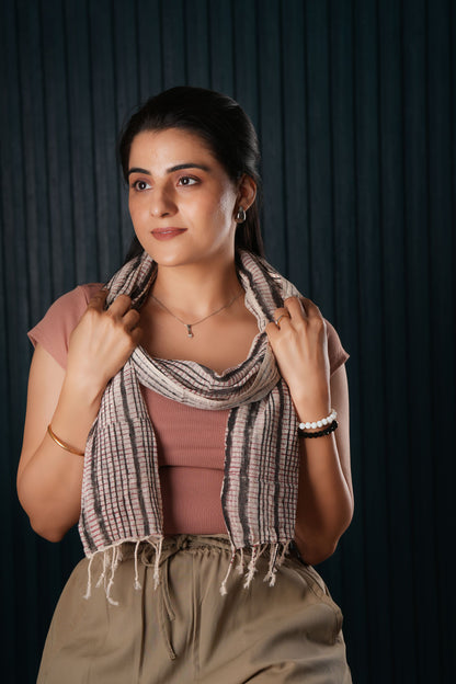 Cotton Hand-Block Printed Scarf