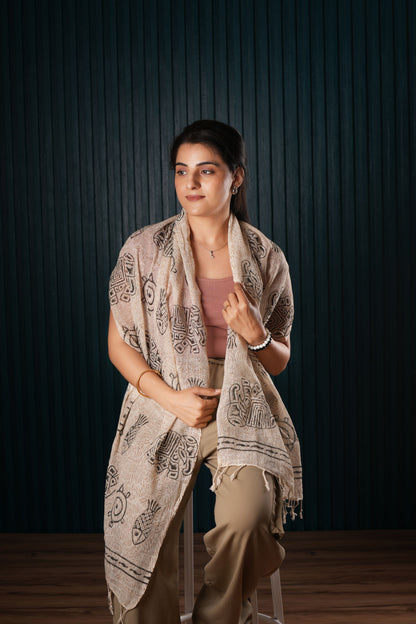 Cotton Printed Boho Scarf