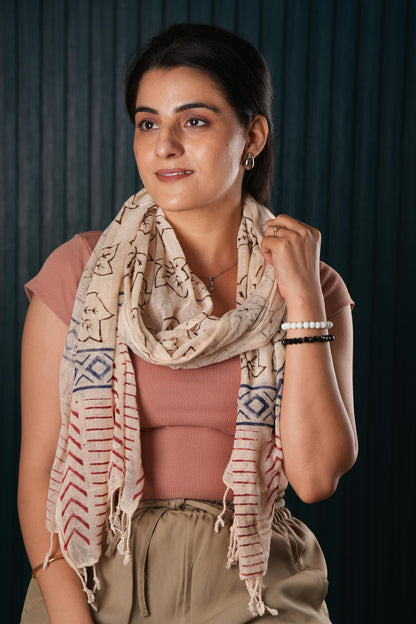 Cotton Printed Boho Scarf