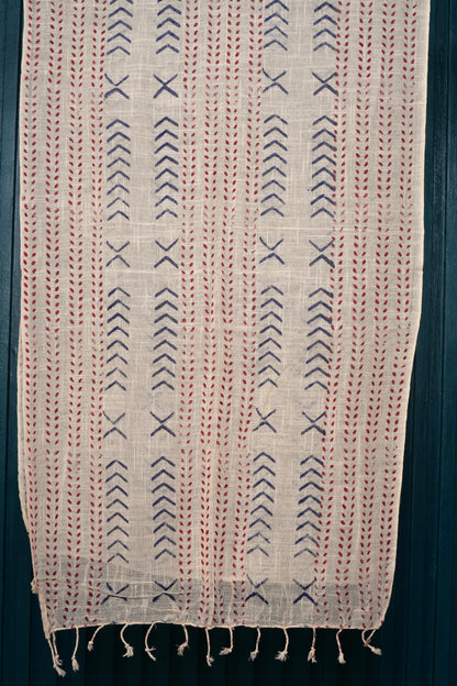 Cotton Printed Scarf Indian Boho Hand-Block Mud Cloth Printed Scarves
