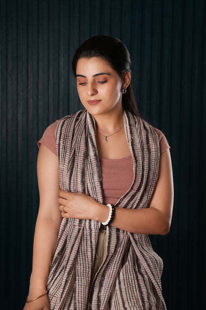 Cotton Hand-Block Printed Scarf