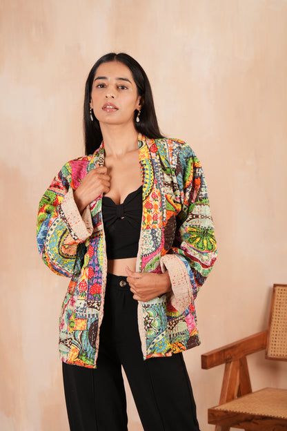 Strawberry Fields Boho Kantha Jacket
