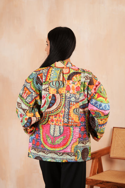 Strawberry Fields Boho Kantha Jacket