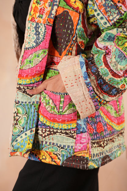 Strawberry Fields Boho Kantha Jacket