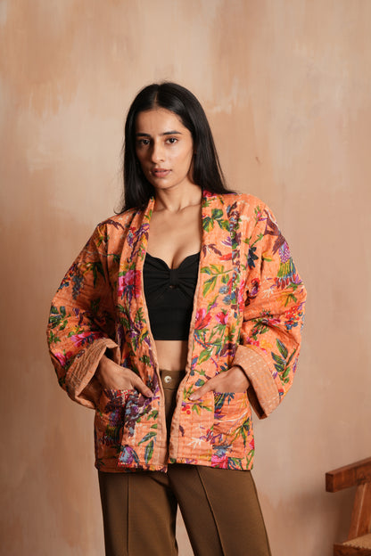 Peachy Kantha Jacket