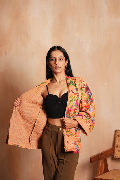 Peachy Kantha Jacket