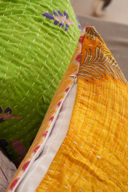 Wholesale Lot Handmade Vintage 16" x 16" Kantha Cushion Covers