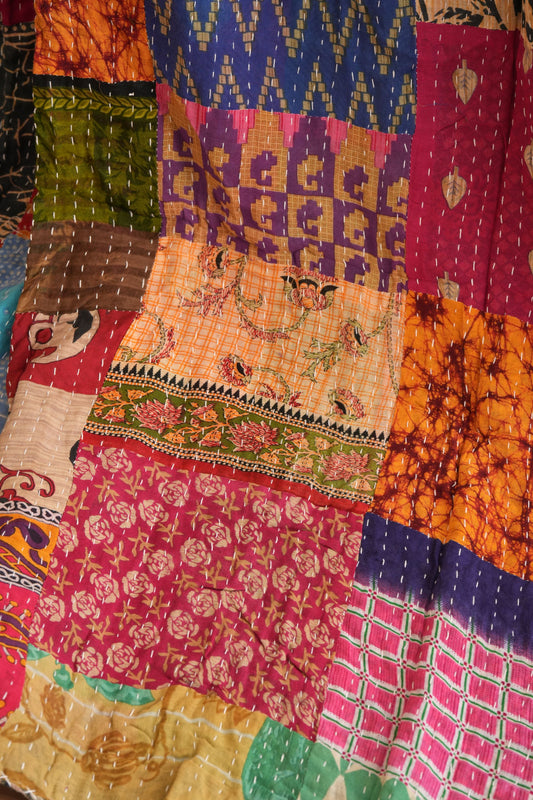 KANTHA THROW - PATCHWORK