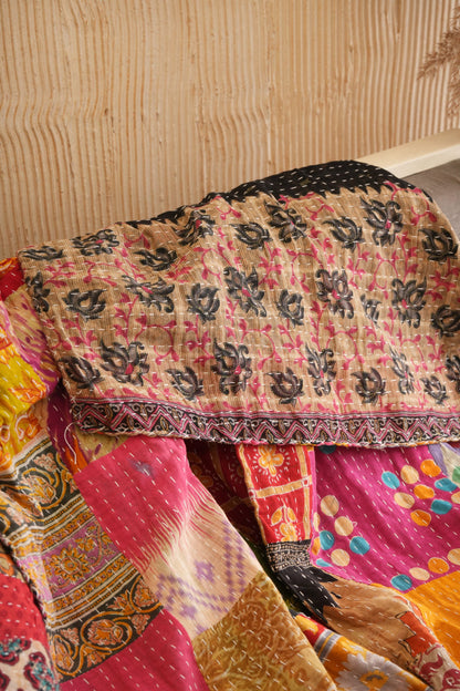 KANTHA THROW - PATCHWORK