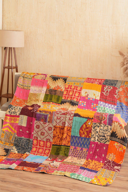 KANTHA THROW - PATCHWORK