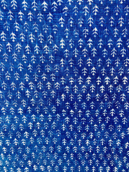 Indigo Handmade Soft Cotton Throws Blankets, Hand Loom Hand Block Printed Bed Boho Cotton Fringed Blanket Beach Throw