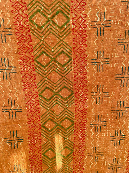 Rustic Boho Hand Printed Throw