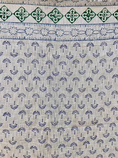 Hand block print cotton throw, hand woven blanket, India cotton bohemian home decor sofa cover, blanket and beach rugs