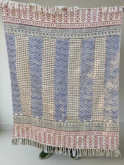 Boho Cotton Throw Blanket