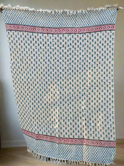 Hand Block Printed Throw