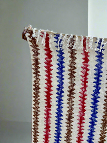 Bohemian Cotton Throw Blanket - Hand-Block Printed