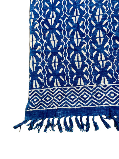 Indigo Cotton Sofa Throw Blanket