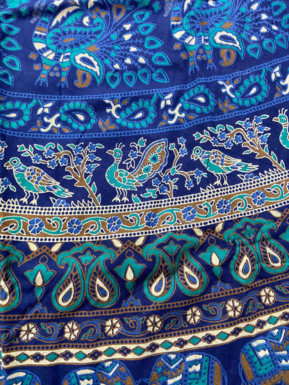 Cotton Long Wrap Skirt