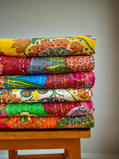 Cotton Kantha Quilts