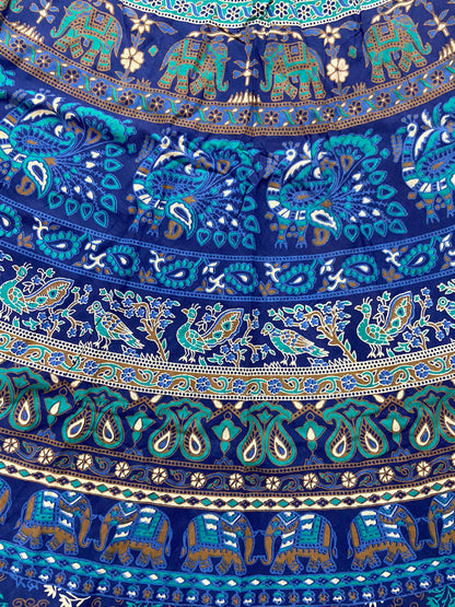 Cotton Long Wrap Skirt