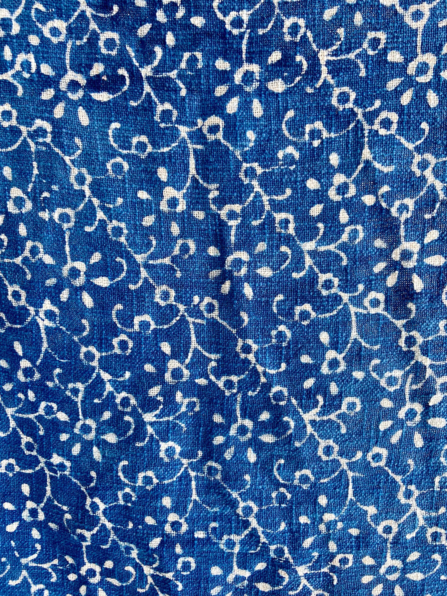 Indigo Printed Sofa Throw