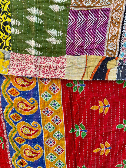 Handmade Patchwork Kantha Quilts