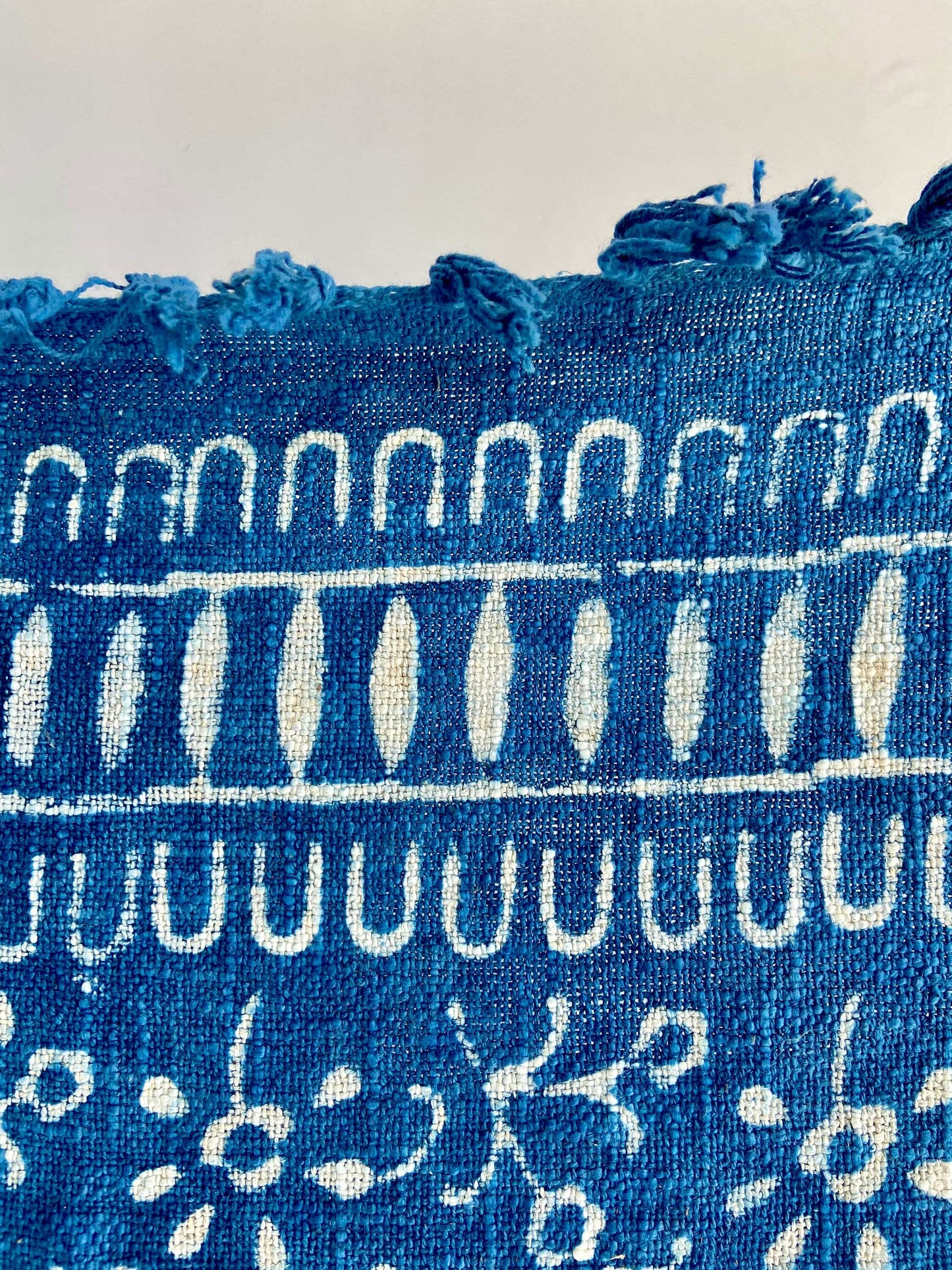 Indigo Printed Sofa Throw