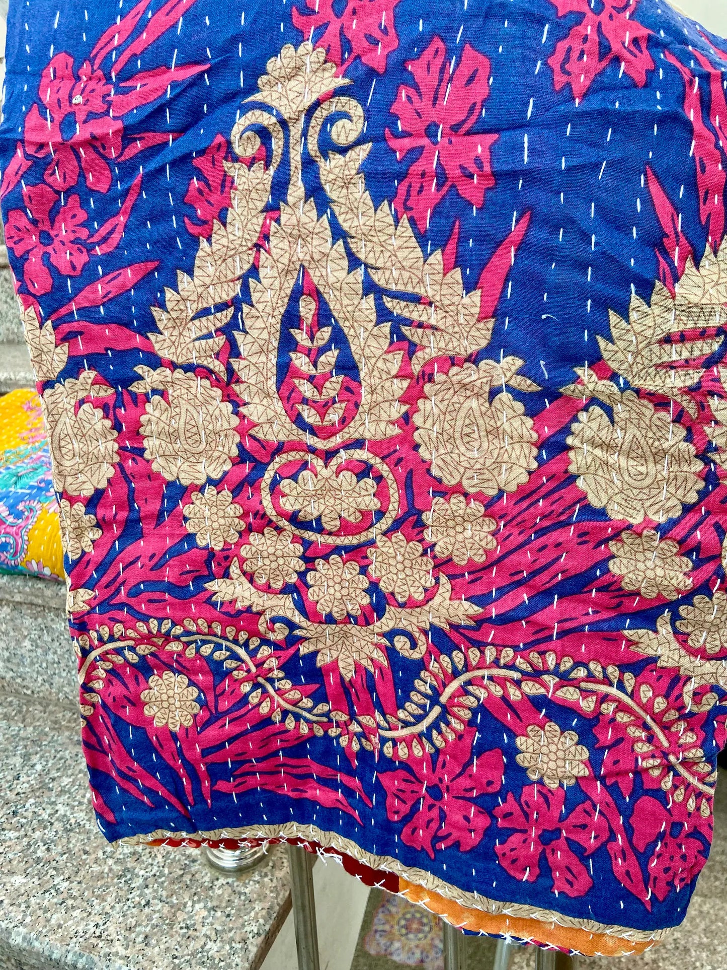 Handmade Vintage Cotton Kantha Quilts