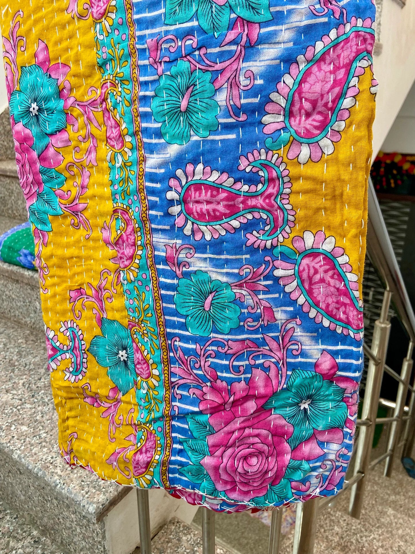 Handmade Vintage Cotton Kantha Quilts