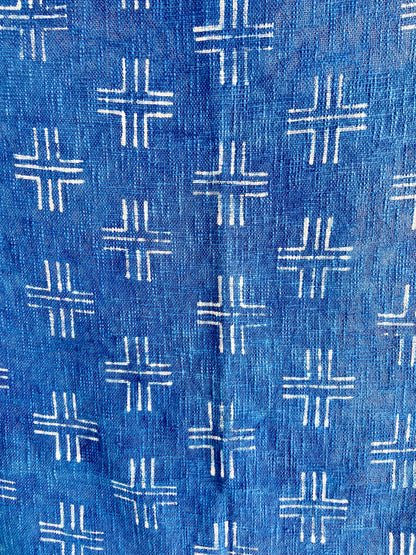 Indigo Printed Cotton Throw