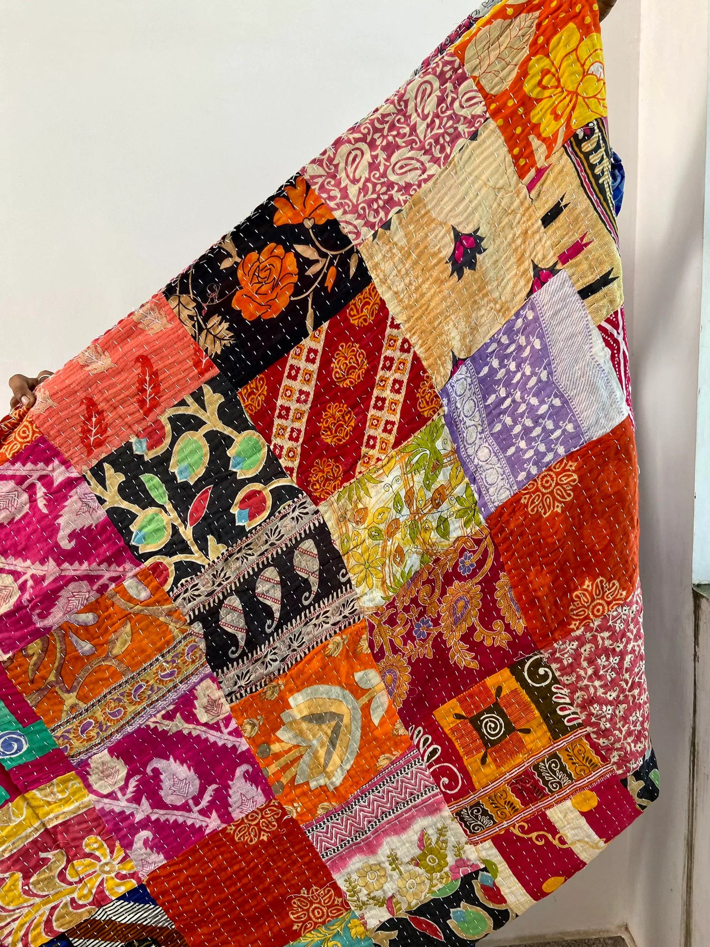 Handmade Patchwork Kantha Quilts