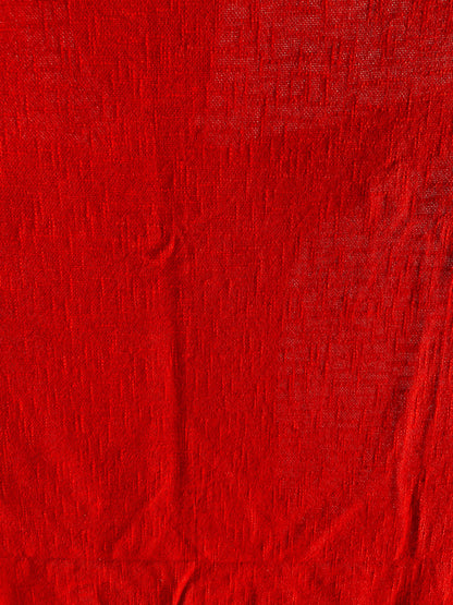 Red Cotton Sofa Throw Blanket