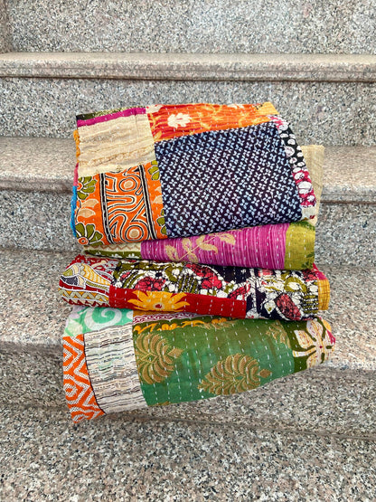 Patchwork Kantha Quilts - Wholesale lot