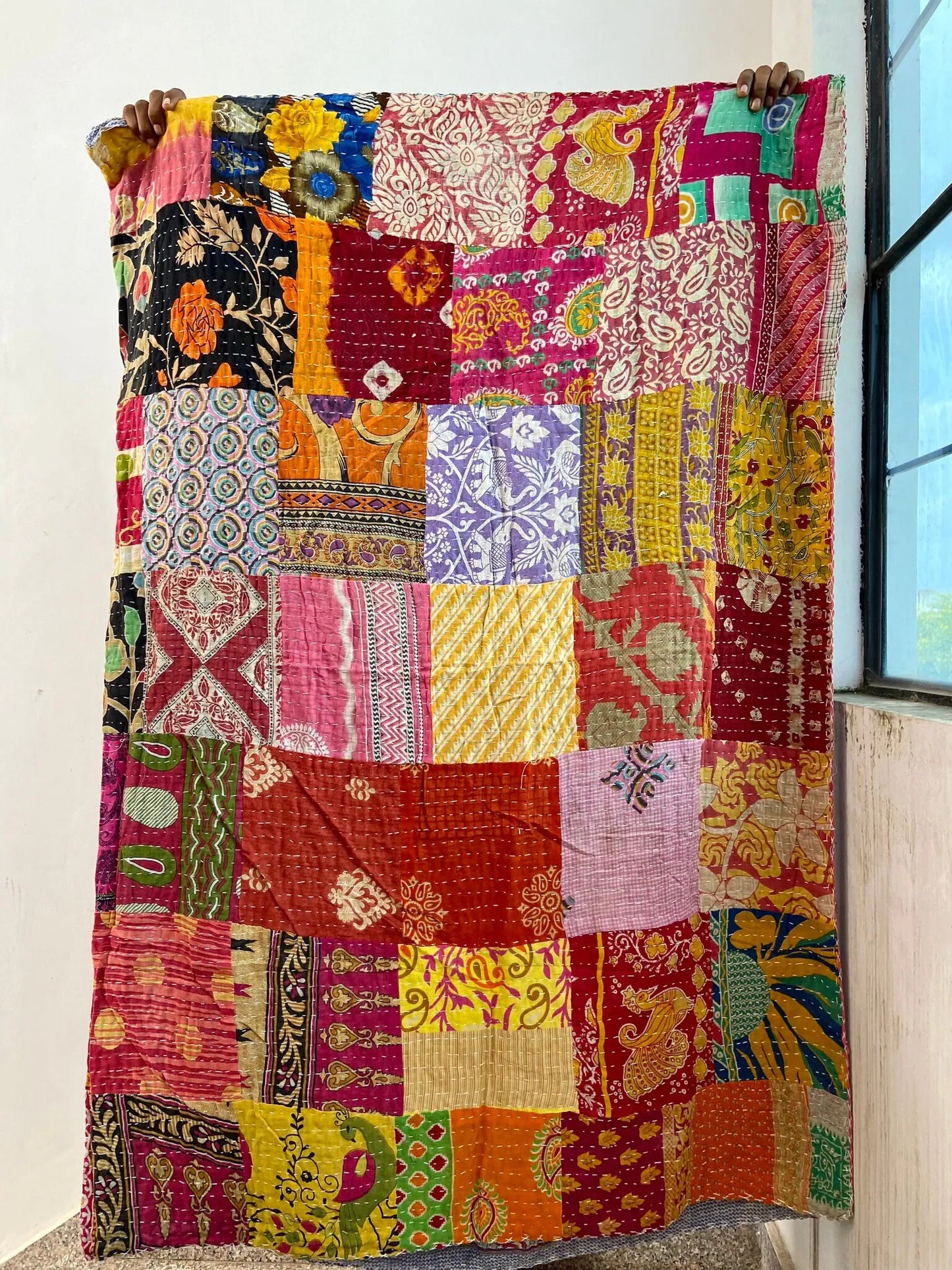 Handmade Patchwork Kantha Quilts