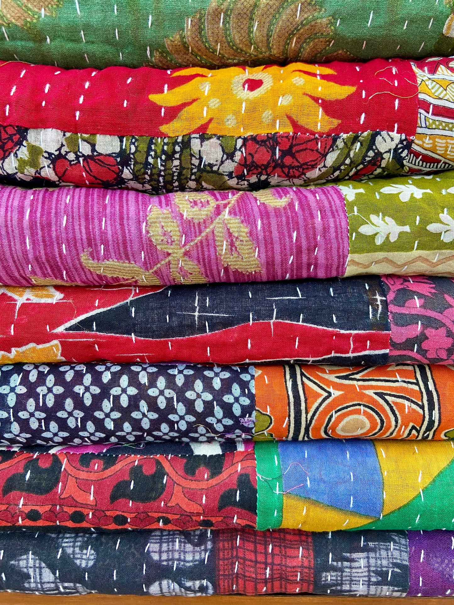 Patchwork Kantha Quilts - Wholesale lot