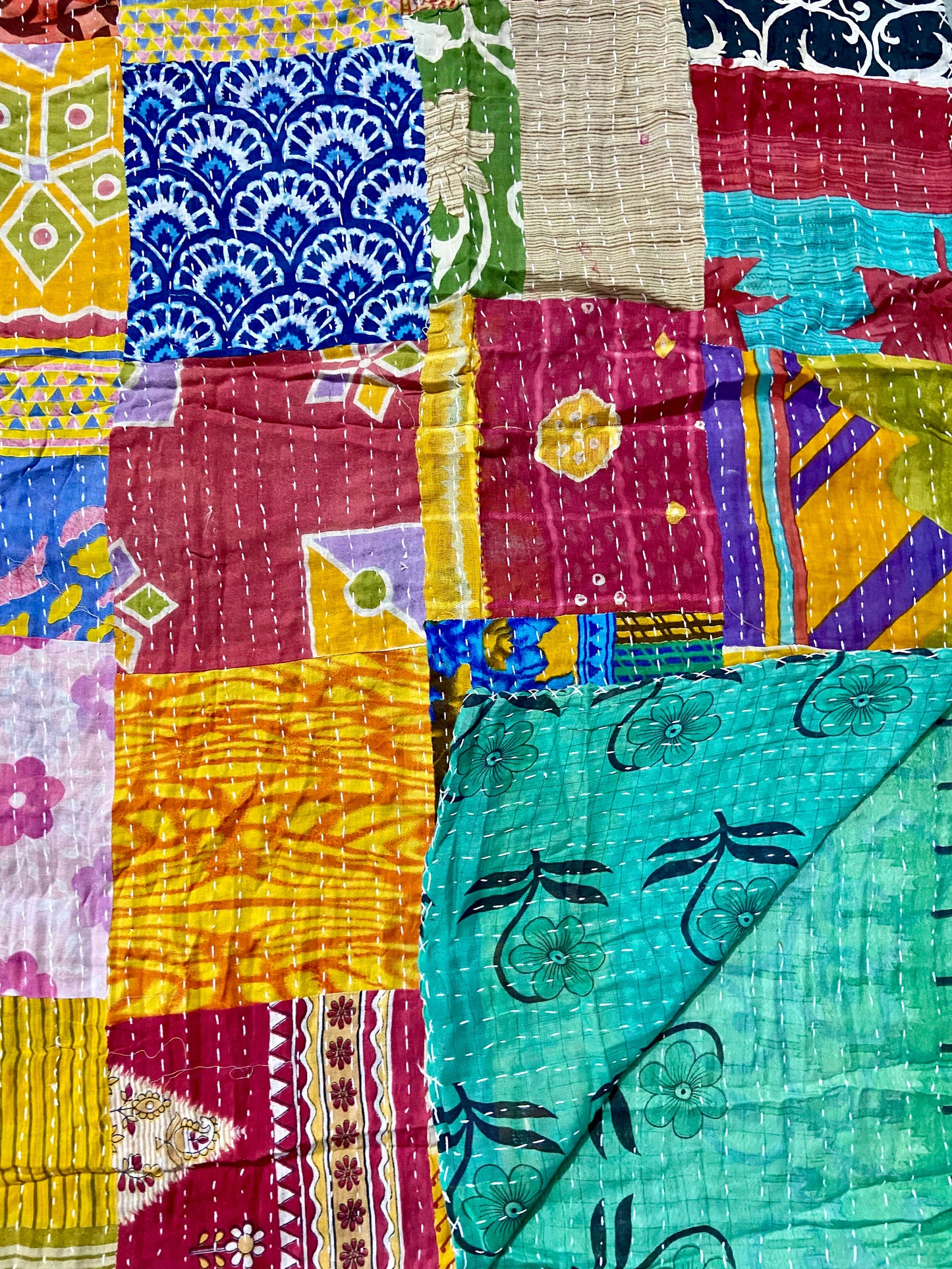 Handmade Patchwork Kantha Quilts