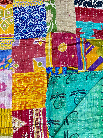 Handmade Patchwork Kantha Quilts