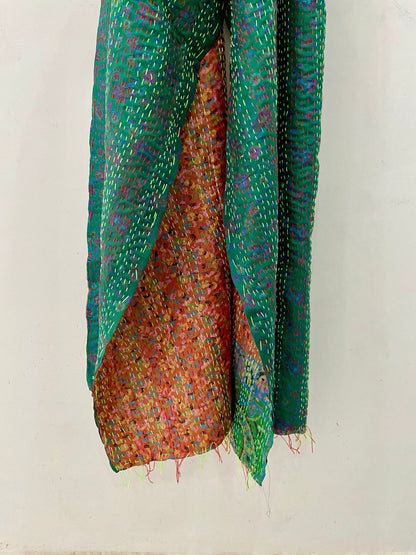 Handmade Vintage Silk Kantha Scarves