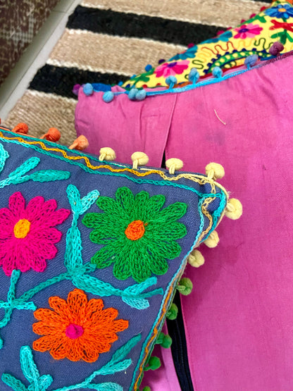 Embroidered Suzani Cushion Covers